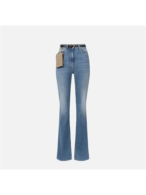 Jeans a zampetta con ricamo ELISABETTA FRANCHI | PJ55I42E2192192